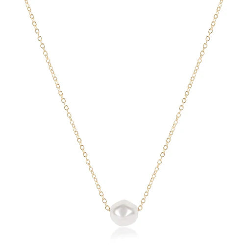 16" Admire Pearl Gold Necklace