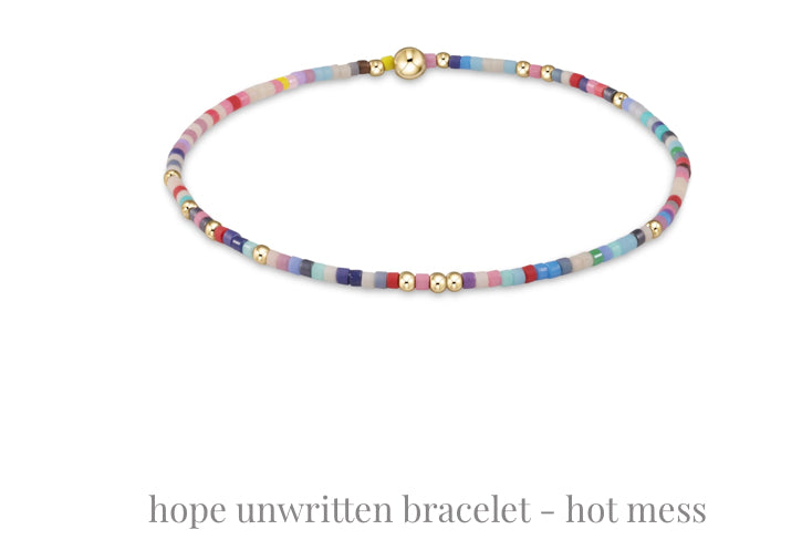 E NEWTON HOPE UNWRITTEN SEED BEAD BRACELETS