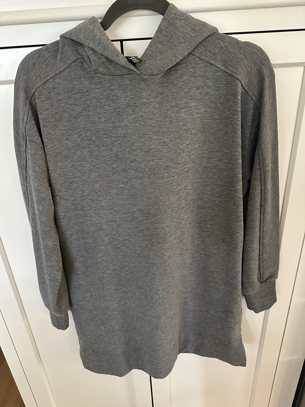 Grey hooded sweatshirt