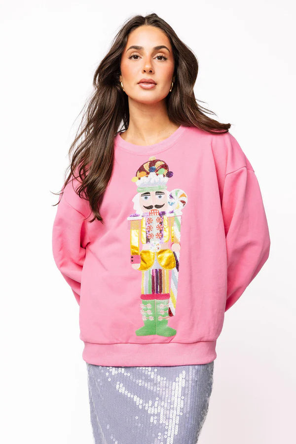 Candyland Nutcracker Sweatshirt- Pink