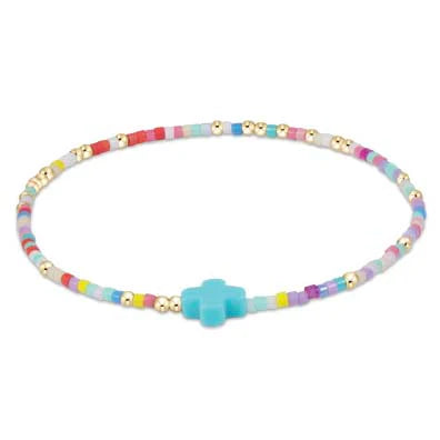 Hope Unwritten Signature Cross Bracelet- Hot Mess