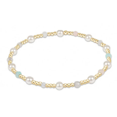 Pearl Sincerity Pattern 4mm Bead Bracelet Gemstone