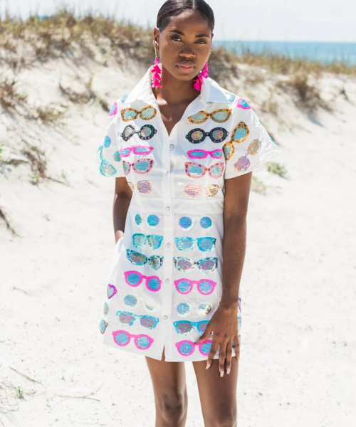 Queen of Sparkles Sunglasses Dress Tiki Island Boutique Queen of Sparkles Sunglasses Dress Tiki Island Boutique