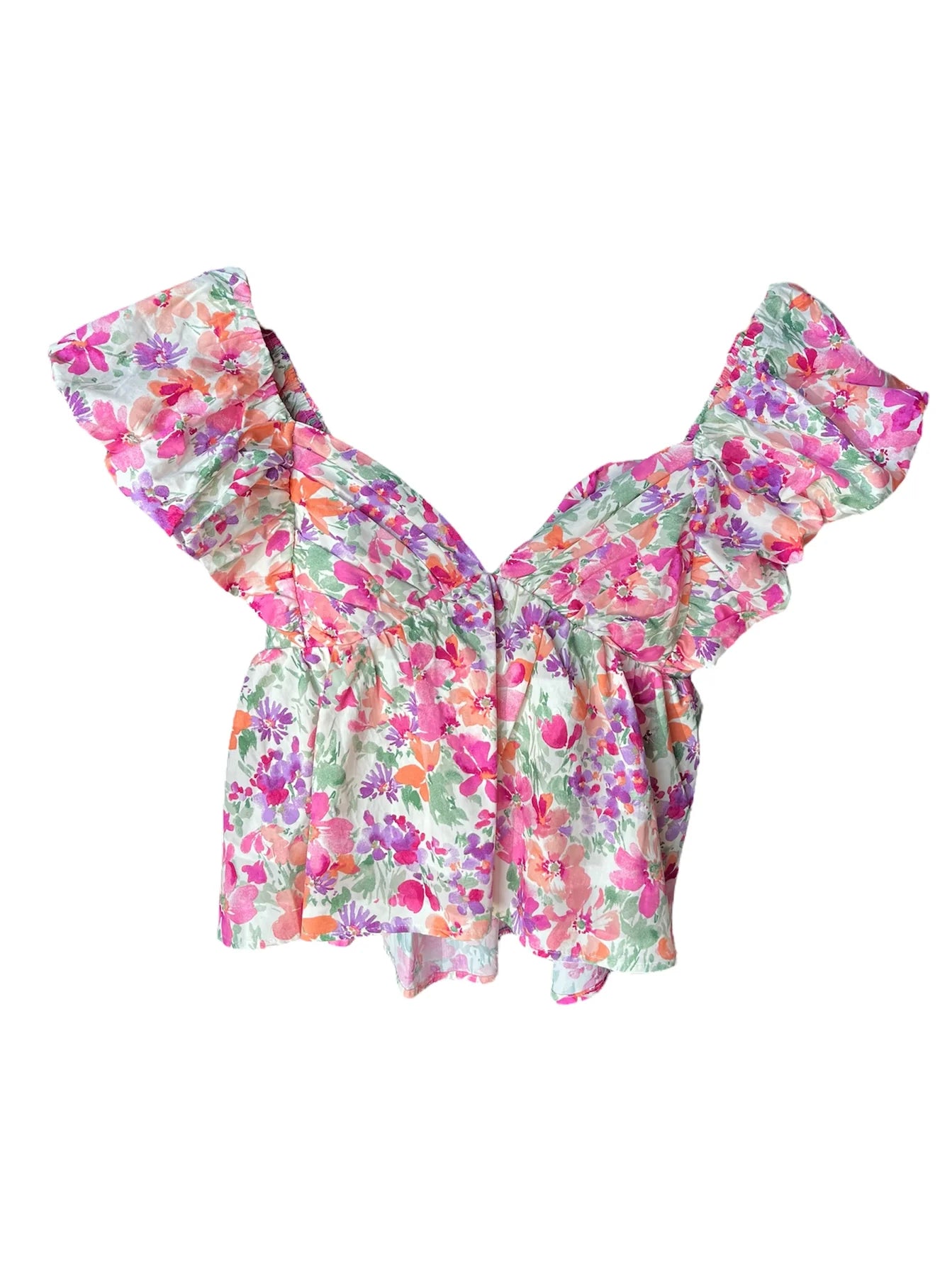 Blossom Floral Carnival Top Meet Me in Santorini