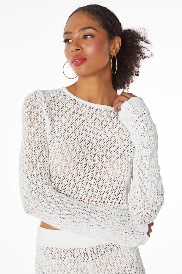 Bobi White sweater