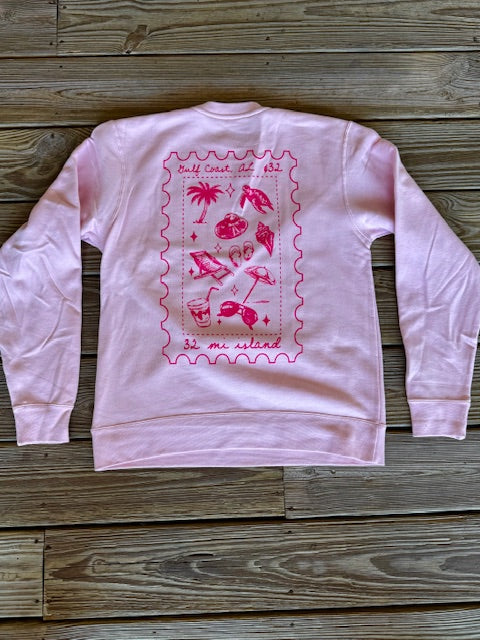 32 Mi Island Postage Stamp Sweatshirt
