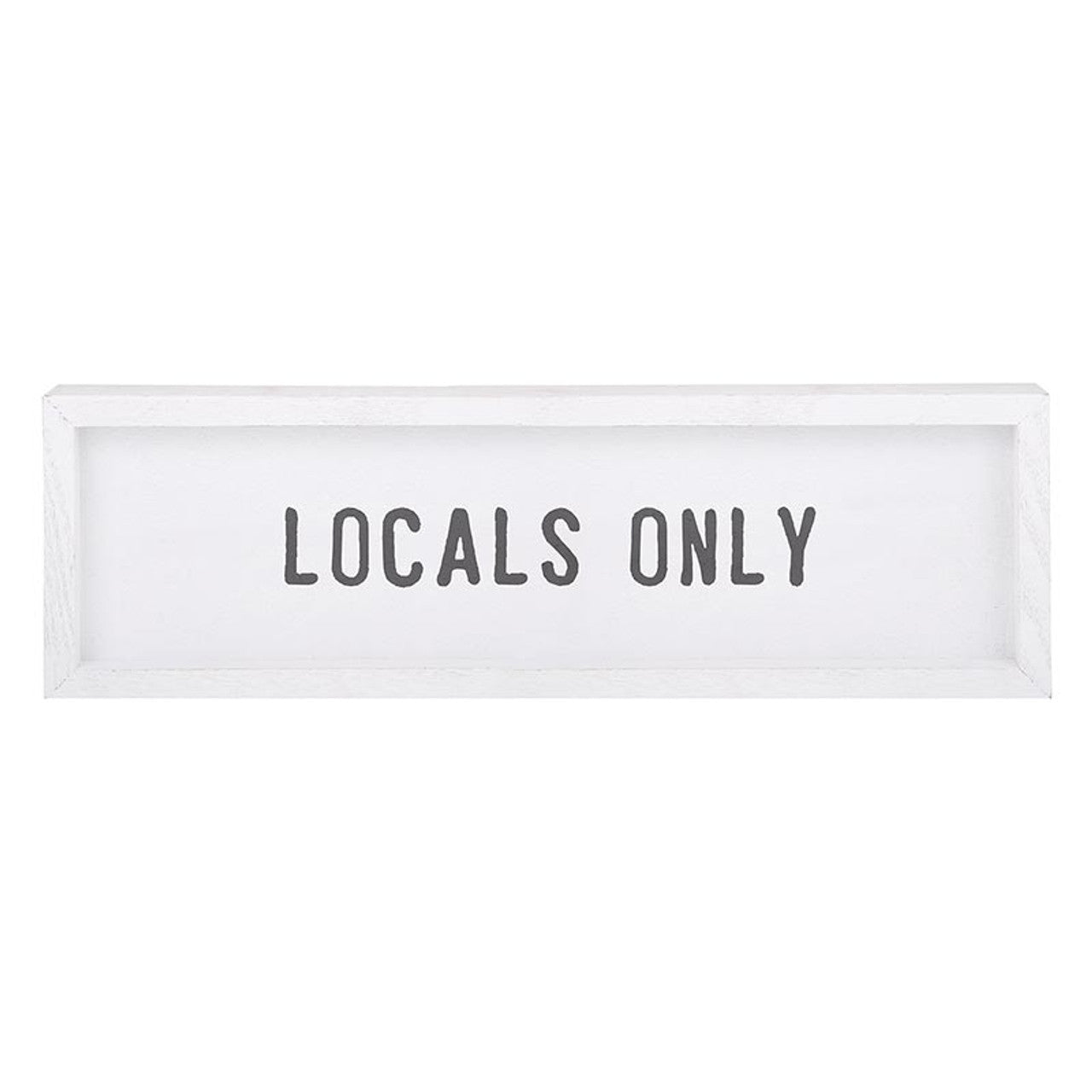 Framed Word Board - Locals Only