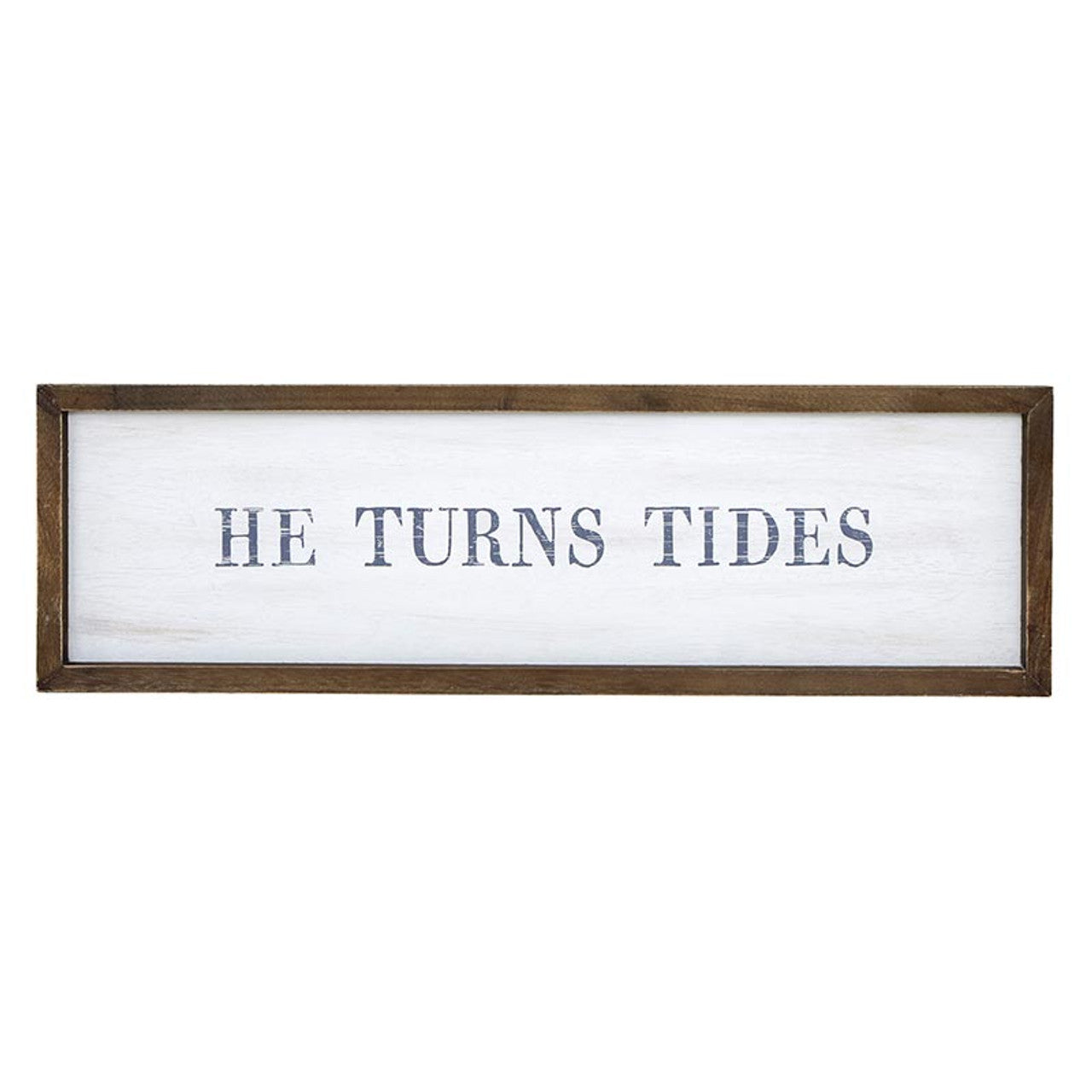 Framed Word Board - He Turns Tides