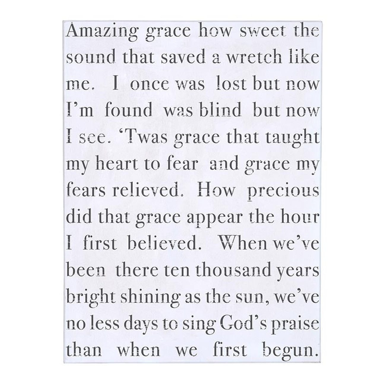 Framed Cadet Case Word Board - Amazing Grace