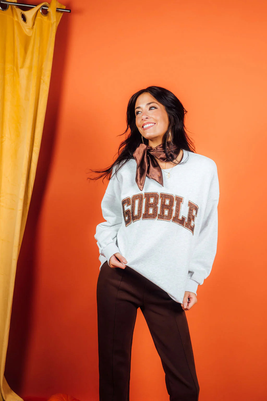 Grey Gobble Sweatshirt Queen