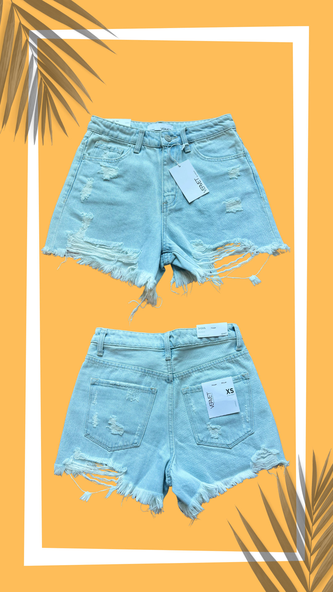 Vervet Light Denim Sasha Short