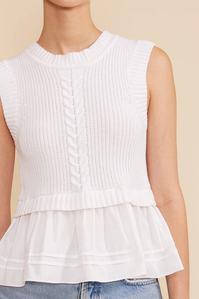 Lucy Paris- Millie Top - White