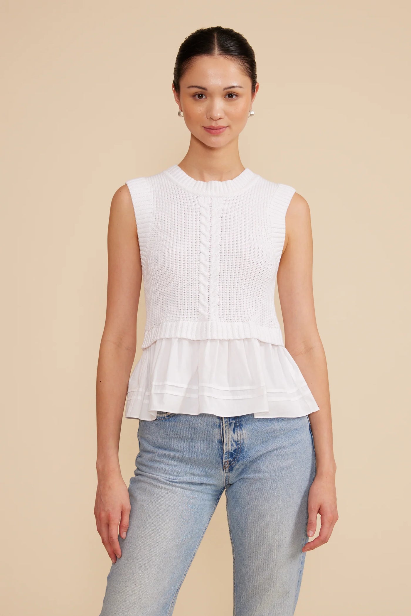 Lucy Paris- Millie Top - White