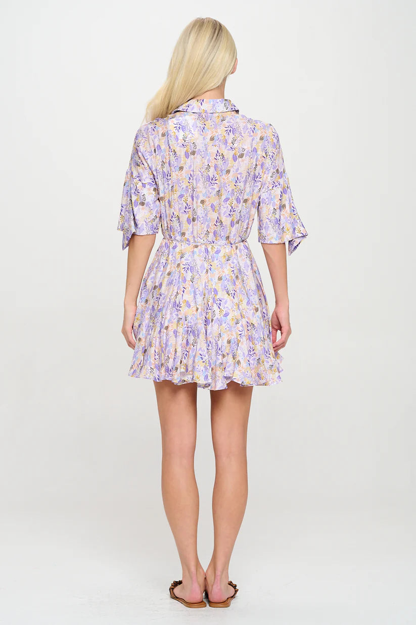 Lavender Fields Shirt Dress