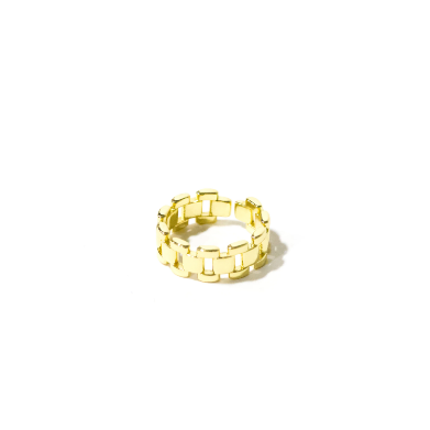 NESSA CHAIN LINK RING KRISTALIZE