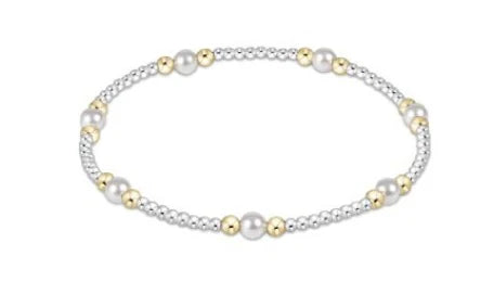Purpose Pearl 4mm Bead Bracelet Mixed Metal