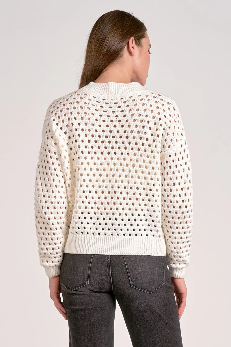 Zip Front Sweater Cardigan Elan