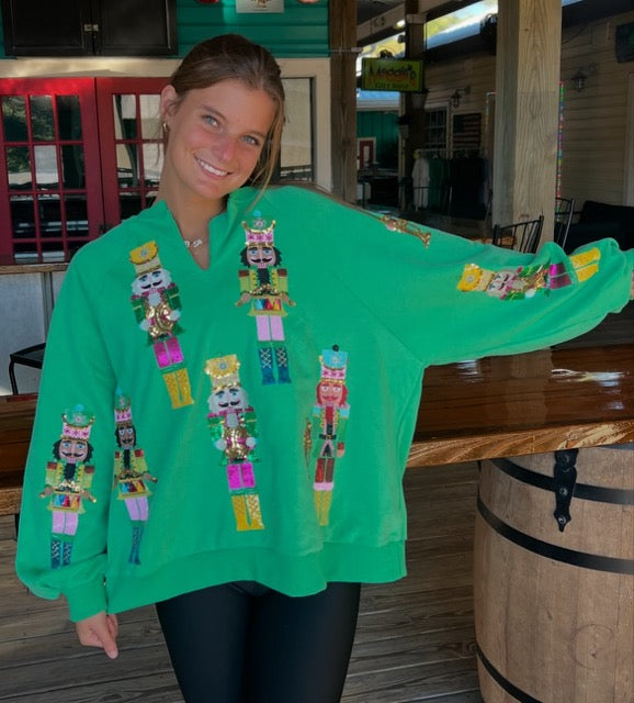 Green Nutcracker Band Sweatshirt