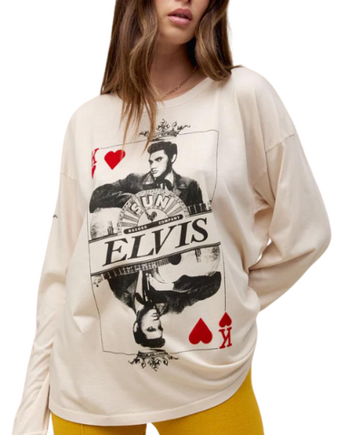 Sun Records X Elvis King of Hearts Long Sleeve Top