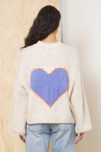 Jacquard Heart Sweater