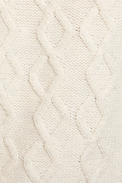 Half Zipper Sleeveless Cable Sweater Top