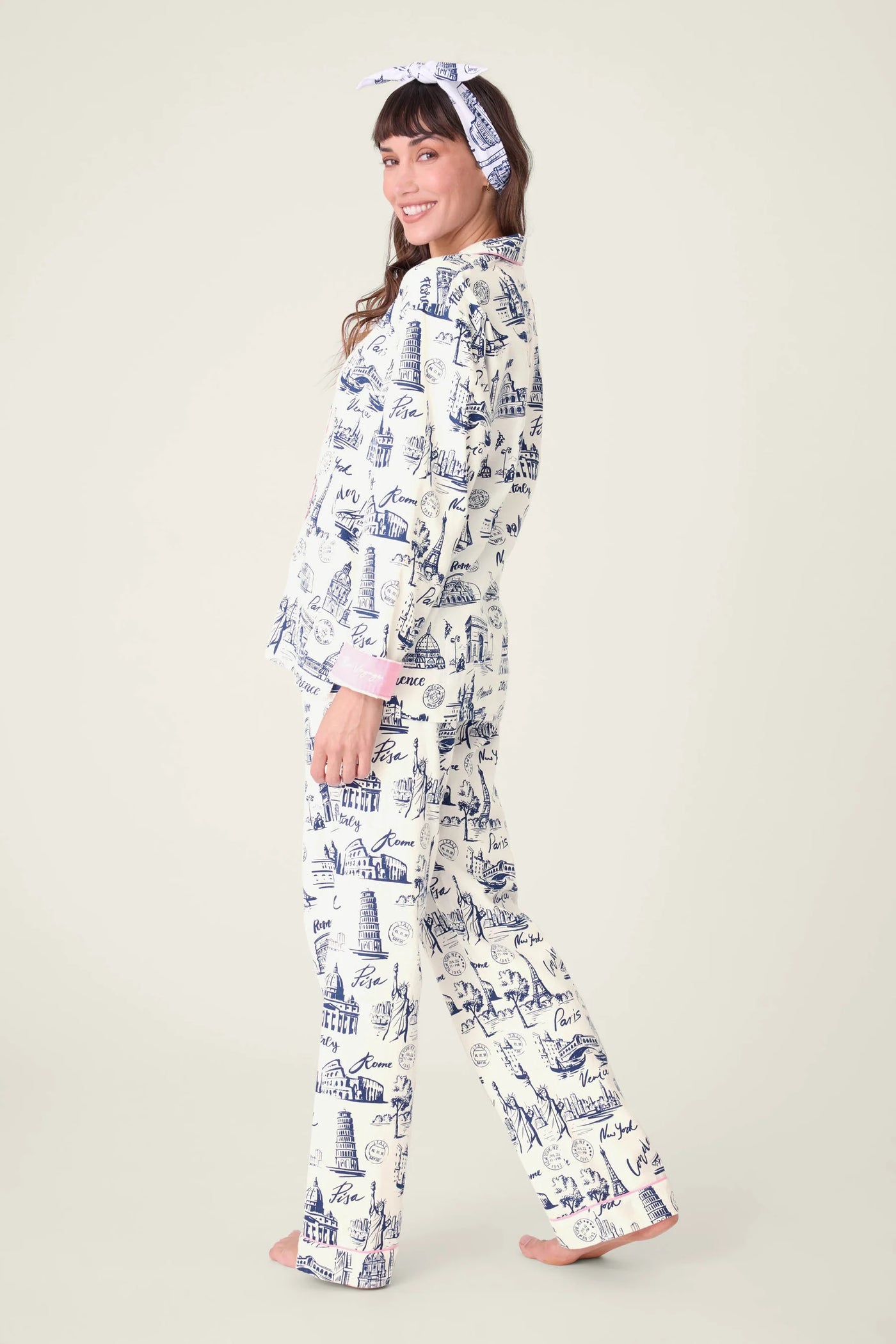 Bon Voyage 3-Piece Flannel PJ Set