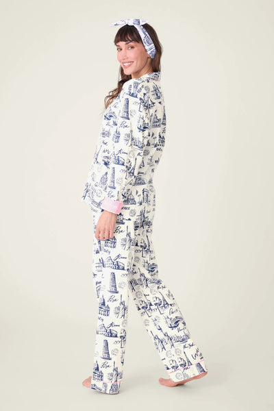 Bon Voyage 3-Piece Flannel PJ Set