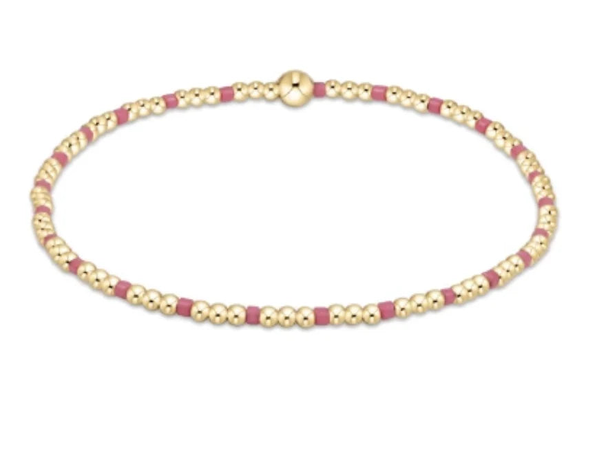 Hope Sincerity Pattern 2mm Bead Bracelet