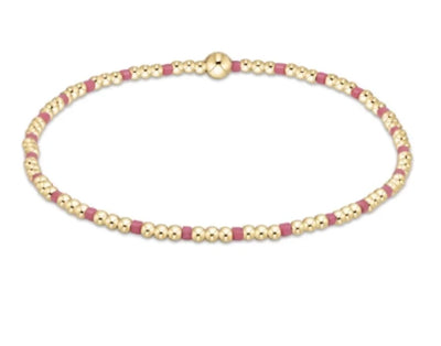 Hope Sincerity Pattern 2mm Bead Bracelet