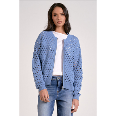 Zip Front Sweater Cardigan Elan