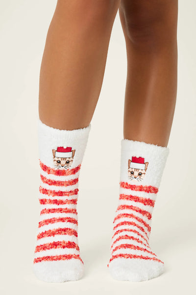 PJ Salvage Holiday Socks with Grippers