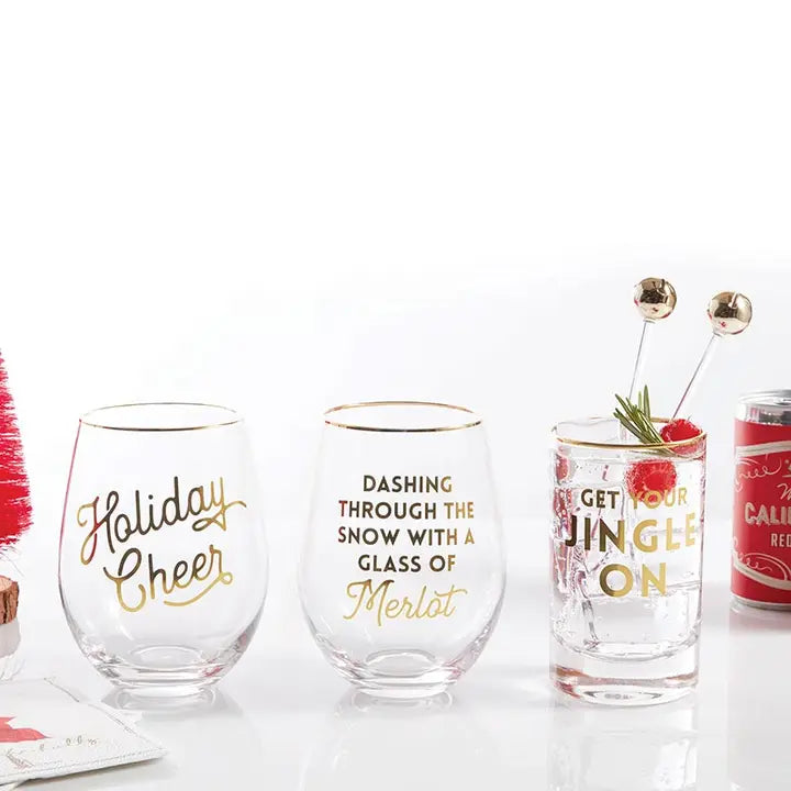 Wine Glass - Holiday Cheer