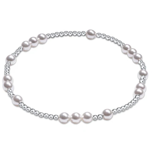 Hope Unwritten Sterling 4mm Bead Bracelet Pearl