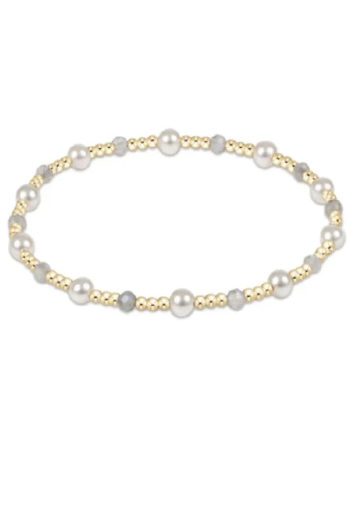 Pearl Sincerity Pattern 4mm Bead Bracelet Gemstone