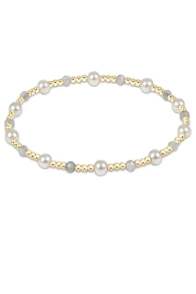Pearl Sincerity Pattern 4mm Bead Bracelet Gemstone
