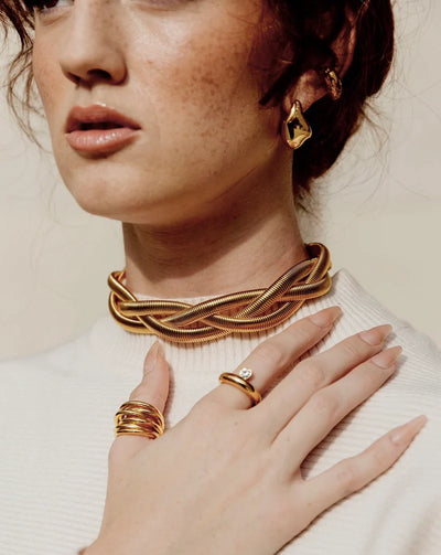 Sahira Lennon Multi Layered Gold Ring