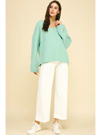 Mint Soft Yarn Knit Sweater