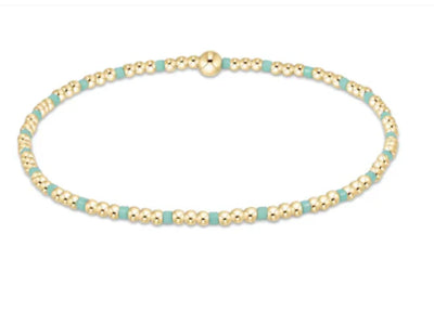 Hope Sincerity Pattern 2mm Bead Bracelet