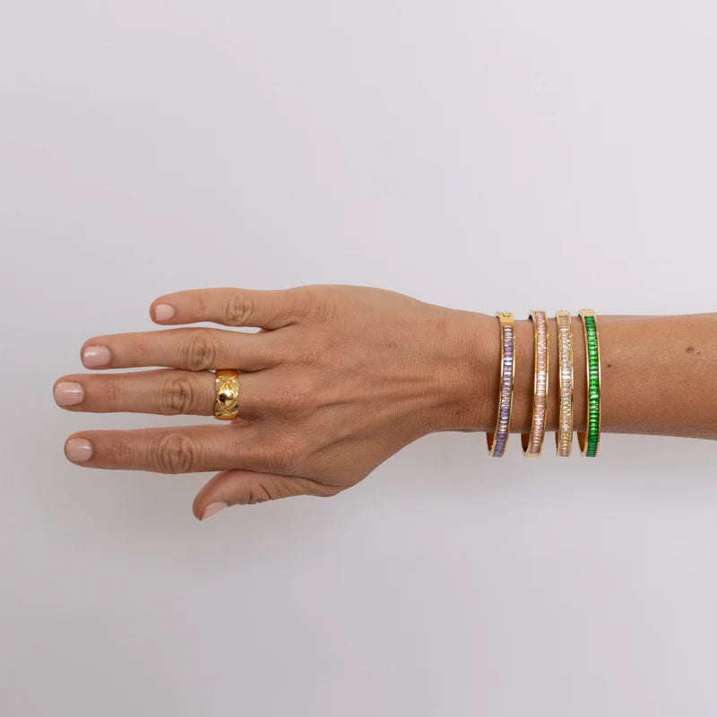 Sahira Nicola Cz Bracelet - Emerald