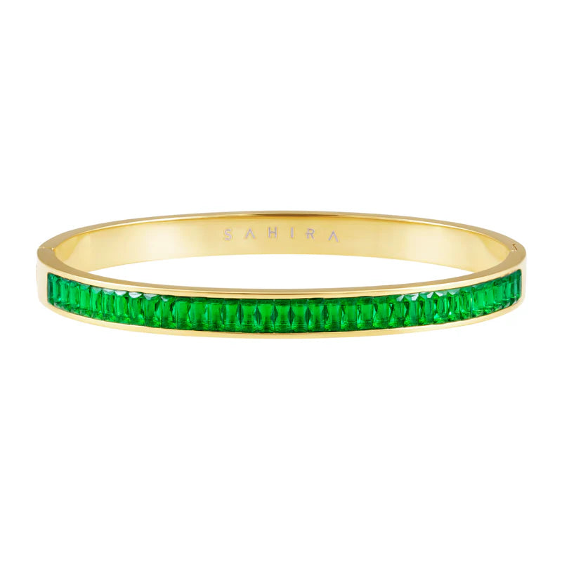 Sahira Nicola Cz Bracelet - Emerald