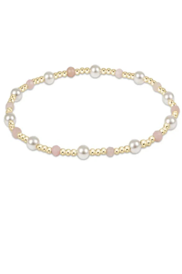 Pearl Sincerity Pattern 4mm Bead Bracelet Gemstone
