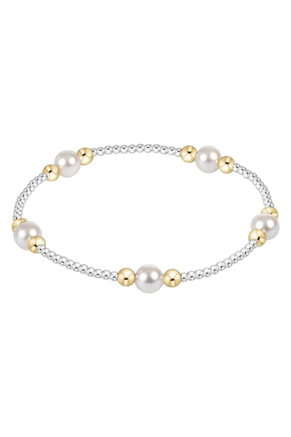Purpose Pearl 6mm Bead Bracelet Mixed Metal