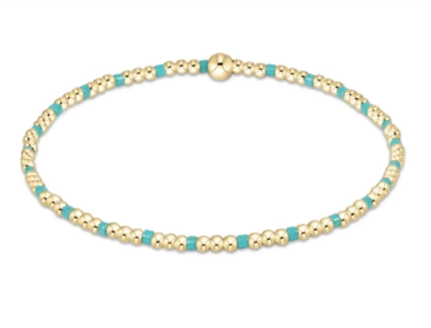 Hope Sincerity Pattern 2mm Bead Bracelet