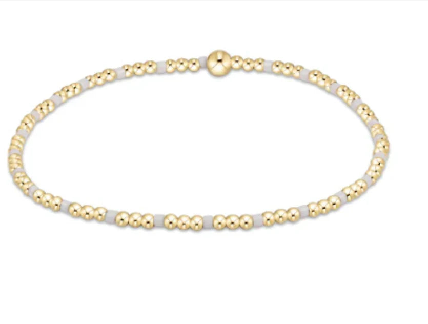 Hope Sincerity Pattern 2mm Bead Bracelet