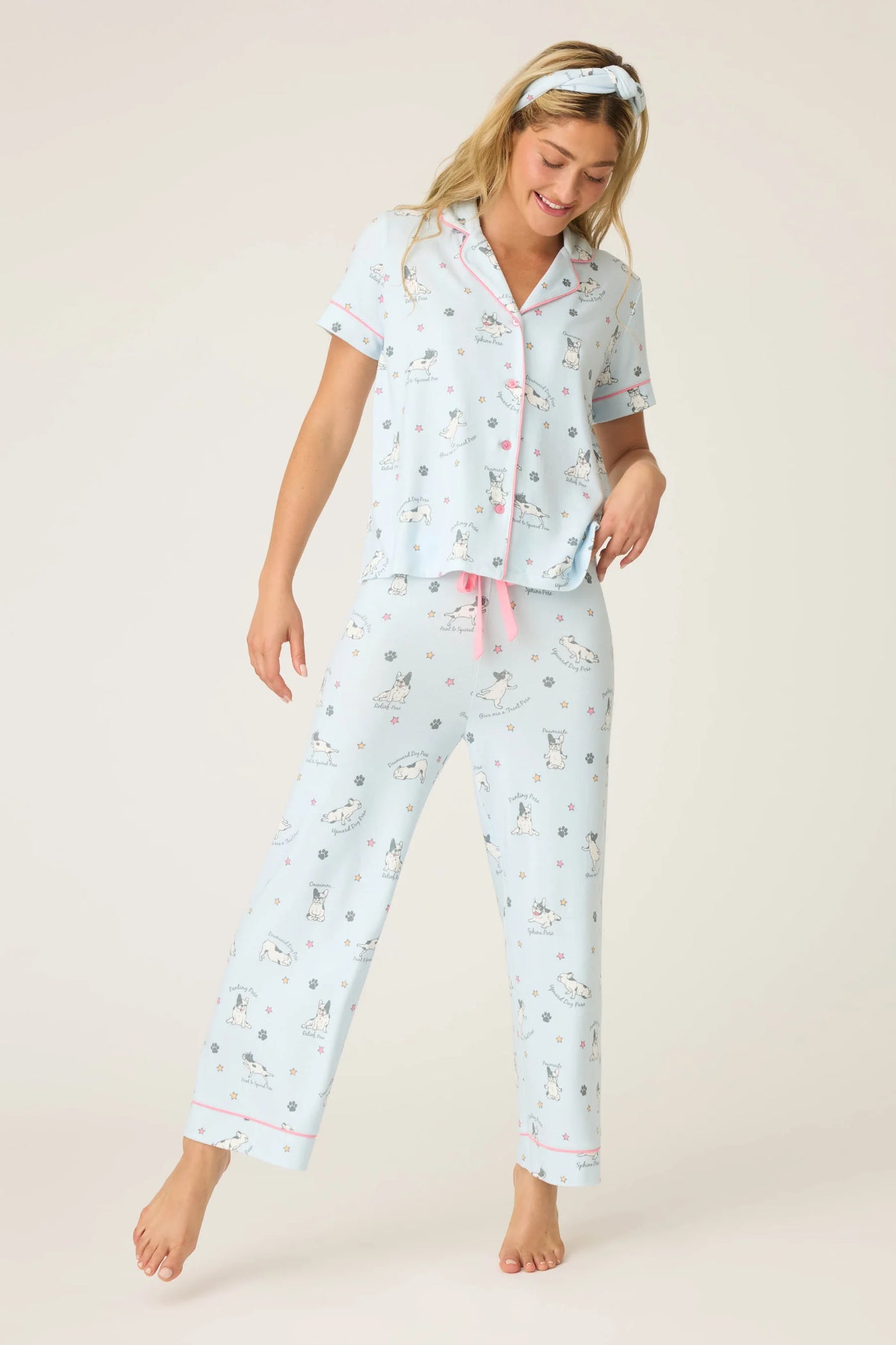 Paws & Breathe Dog Print PJ Set