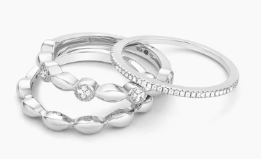 Round Triple Ring Set