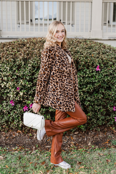 Brown Leopard Jacket