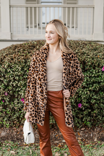 Brown Leopard Jacket