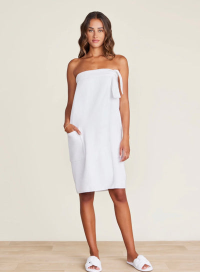 White Terry Towel Wrap Barefoot Dream